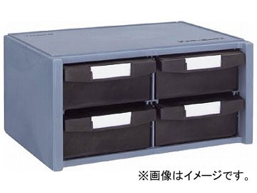 トラスコ中山/TRUSCO 導電性マスターBOX 342X241XH168 引出2列2段 ED400(2751739) JAN:4989999810288の通販は