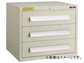 トラスコ中山/TRUSCO WLVR型キャビネット 500×412×H420 引出3段 NG WLVR424 NG(3011569) JAN：4989999783704