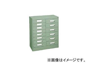 トラスコ中山/TRUSCO VR型キャビネット 767×500×H880 引出14個付 GN VRL86(5020905) JAN：4989999625981