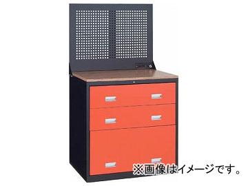 トラスコ中山/TRUSCO TWK型キャビネット 900×650 3段 Pパネル付 黒 TWK903SP