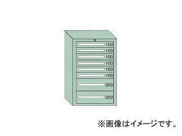 大阪製罐/OS 中量キャビネット7型 最大積載量1000kg 引出し6×2段 71011の通販は 114,282円