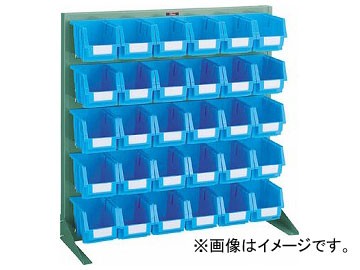 トラスコ中山/TRUSCO パネルコンテナラック 卓上型 コンテナ中×30 T0956N GN(3526615) JAN：4989999824414の通販は 37,242円