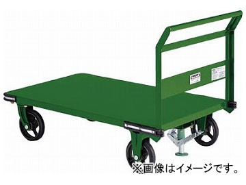 トラスコ中山/TRUSCO 鋼鉄製運搬車 1200×750 φ200鋳物車輪 S付 OHN1S(3081141) JAN：4989999693973