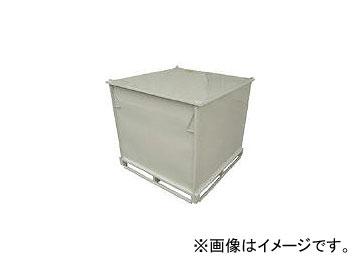ゼオン化成/ZEONKASEI 汎用スチール製折りたたみコンテナ 上蓋付き STEX