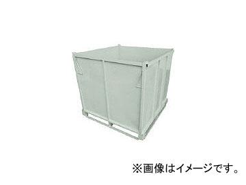 ゼオン化成/ZEONKASEI 高荷重用スチール製折りたたみコンテナ 上蓋なし STSP