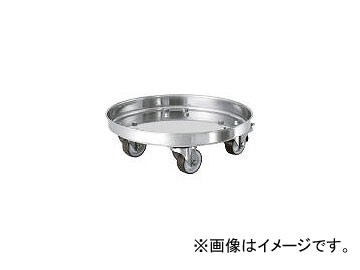 日東金属工業/NITTO-KINZOKU タンク運搬用ステンレス台車 SUSウレタン車 適用サイズ33 KMS33(3982459) JAN：4560132183270