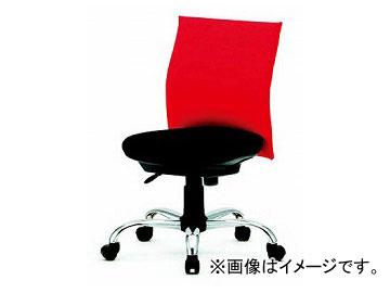 TRUSCO ローバック オフィスチェア 肘無 赤 TOFC203B-R 1脚 組立品 オフィスチェアー TRUSCO(トラスコ) ローバックオフィスチェアー 肘無