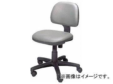 トラスコ中山/TRUSCO オフィスチェア ビニールレザー張り 肘無 グレー FST3L GY(5036038) JAN：4989999755466の通販は