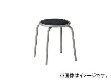 アイコ/AIKO 丸イス スチールパイプ ビニールレザー ブラック RC60V3BK(3201741) JAN：4514974438357