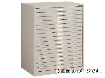 トラスコ中山/TRUSCO マップケース スチール A2×15段 696×480×H880 A21W15(5047668) JAN：4989999780215