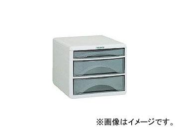 トラスコ中山/TRUSCO プラスチックレターケース A4浅型1段、深型2段 PA4SW3(0000647) JAN：4989999771695