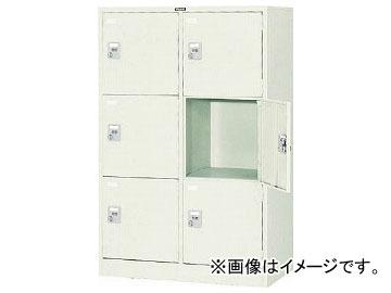 トラスコ中山/TRUSCO 多人数用ロッカー6人用 900×515×H1373 手ぶらキー式 SVG6LK(5208971) JAN：4989999764482