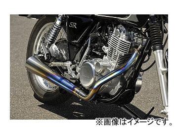 2輪 OVER マフラー チタンメガホン MANXタイプ 16-401-01 スズキ SR400 FI JAN：4539770102882の通販は 77,440円