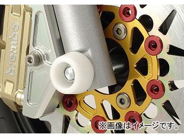 2輪 アグラス フロントアクスルプロテクター コーン アルミ 品番：P020-0296 ブルー カワサキ ZZR1400 ZX-14 2006年〜2011年 JAN：4547567302940 2輪 アグラス フロントアクスルプロテクター コーン アルミ 品番：P011