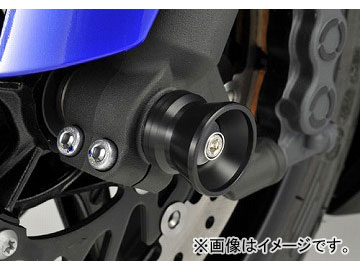 2輪 アグラス フロントアクスルプロテクター ファンネル アルミ 品番：P010-8296 レッド ヤマハ YZF-R1 1998年〜2010年 JAN：4547424248701