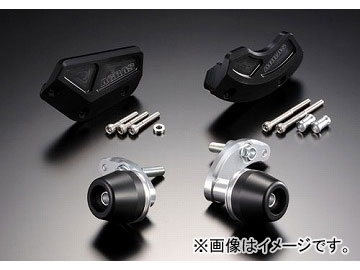 ブラックバス　セット 2輪 アグラス リアスライダー 4点セット 品番：P016-1745 ブラック