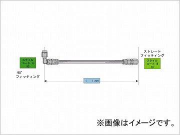 2輪 スウェッジライン プロ イージーオーダーホース 品番：SAKB-9010 ブラック JAN：4547424436313の通販は
