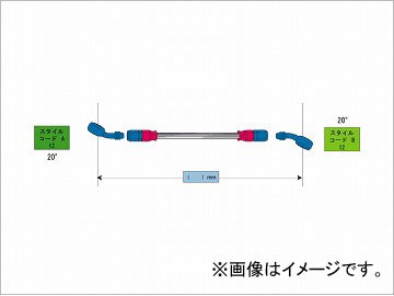 2輪 スウェッジライン イージーオーダーホース ステン/ブラック 品番：STKB-1212 JAN：4547424074461の通販は