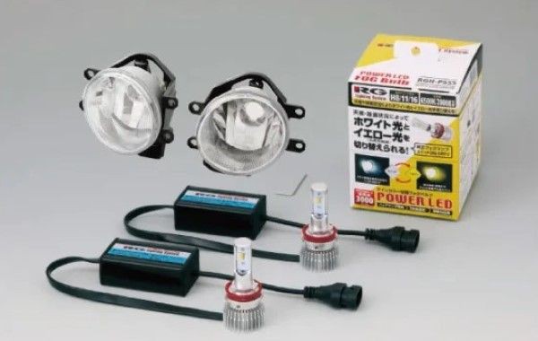 レーシングギア(RG) トヨタ純正LEDフォグ交換用灯具キット 6500K/2800K切替 12V 12W 入数：1セット RGH-P554の通販は