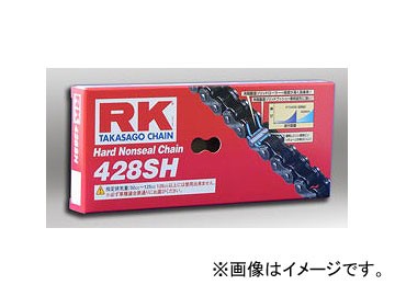 2輪 アールケー・エキセル/RK EXCEL ノンシールチェーン STD 鉄色 428SH 200F