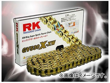 オリジナル 2輪 RK EXCEL シールチェーン GV ゴールド GV525X-XW 118L