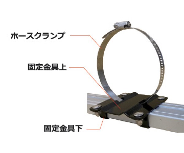 ロッキープラス SPシリーズ 塩ビパイプ固定金具 ルーフキャリア