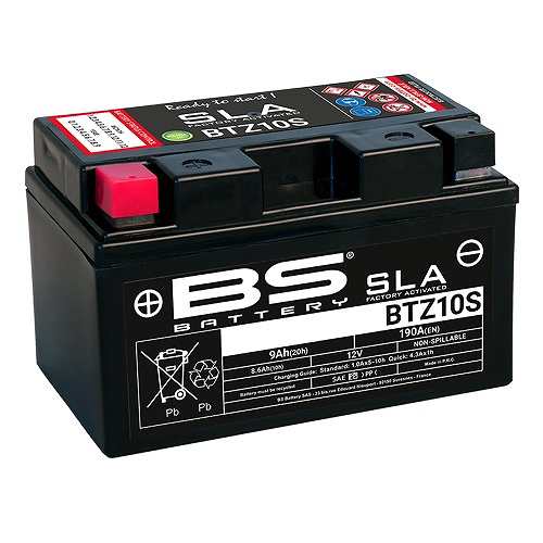 BSバッテリー SLAバッテリー バイク用バッテリー ホンダ CBR650F/特別カラー RC83 CBR650FAE/H 650cc BTZ10S  2輪｜au PAY マーケット