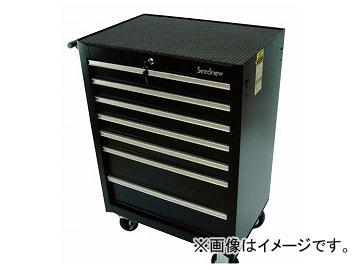 Seednew/シードニュー キャビネット 黒 S-R907-BL 7段引出し