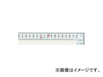 シンワ測定 曲尺厚手広巾 シルバー 50cm 表裏同目 8段目盛 cm表示 JIS 10450 JAN：4960910104501