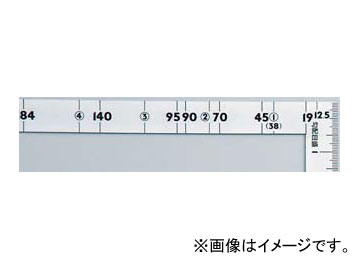 シンワ測定 曲尺ツーバイフォー シルバー 2×4/1尺5寸 併用目盛19mm巾 10056 JAN：4960910100565