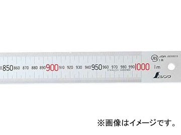 シンワ測定 直尺 シルバー 1.5m 赤数字入 JIS 13056 JAN：4960910130562の通販は