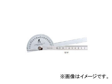 シンワ測定 プロトラクター No.600 シルバー φ320 竿目盛60cm 2本竿 62944 JAN：4960910629448