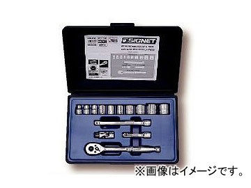 シグネット/SIGNET 3/8DR ソケットレンチセット（＃812910B） 品番：12714 JAN：4545301002019の通販は