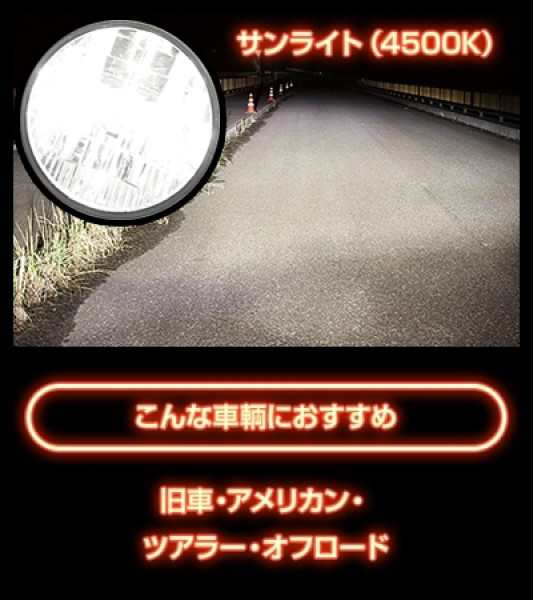 スフィアライト(Spherelight) RIZING2 LEDヘッドライト 4500K H7 バイク用 SRBH7045-02 2輪｜au PAY  マーケット