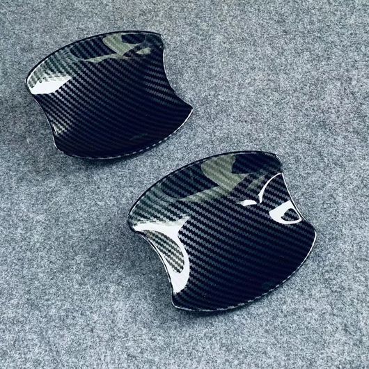 ドアハンドル アウター アクセサリー ボウルカバートリム プラスチック イミテーションカーボンファイバー HR V HRV Veze