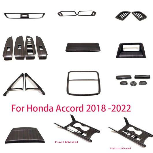 ABS ピーチ ウッド 適用: ホンダ アコード 2018 2019 2021 2022 ギア シフト パネル カバー トリム ガラス ホルダー カバー SR-AA-0193_1