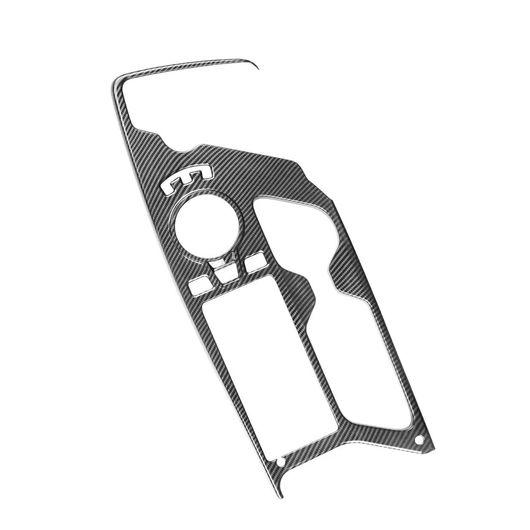 カーボンファイバー スタイル ABS プラスチック センター コンソール ギア シフト パネル カバー トリム 適用: 起亜 EV6 GT モデル 2 SR-AA-0196の通販は