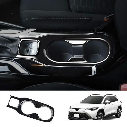 右ハンドル用 適用: トヨタ カローラ クロス 2019-2021 2022 2023 ブラック 光沢 ウインドウ スイッチ ギア シフト ノブ カバー SR-AA-0229_3