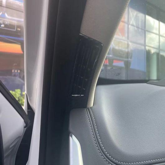 適用: BMW X1 U11 2023 2024 ABS カーボンファイバー インテリア アクセサリー ステアリング ホイール カバー ウインドウ 12セット SR-AA-0242_4