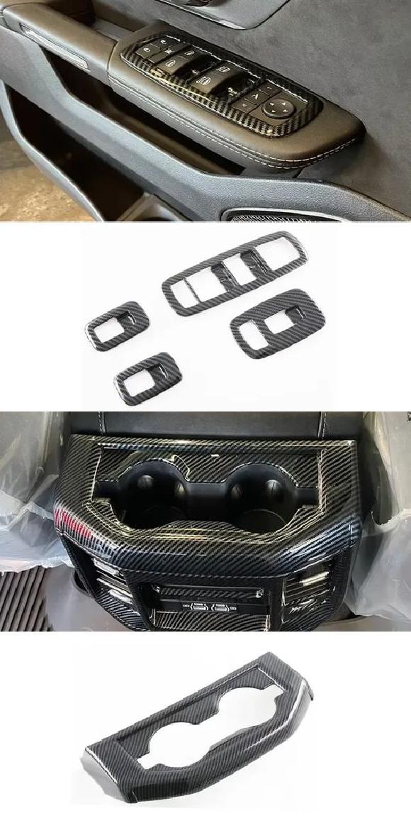 インテリア アクセサリー 適用: ダッジ・ラム 1500 TRX 2021 ウインドウ スイッチ カバー・リア アームレスト ウォーター SR-AA-0259