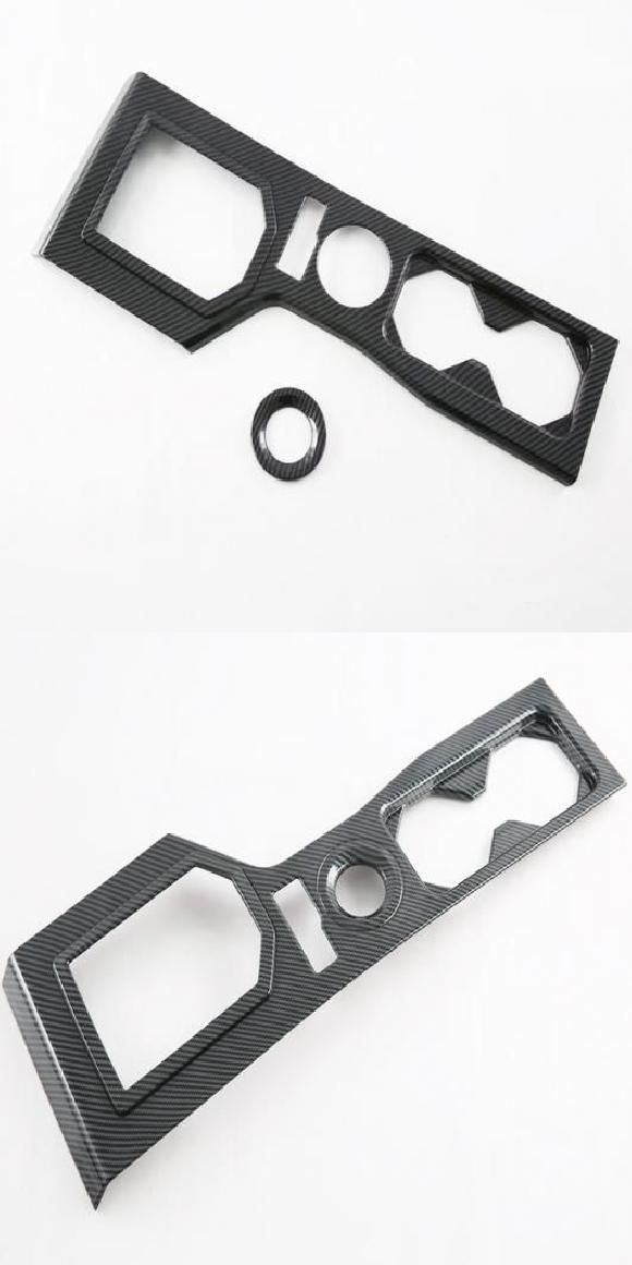適用: 三菱 トライトン L200 2024 2025 ABS カーボン センター コントロール ギア シフト 左ハンドル用・右ハンドル用 SR-AA-0311の通販は