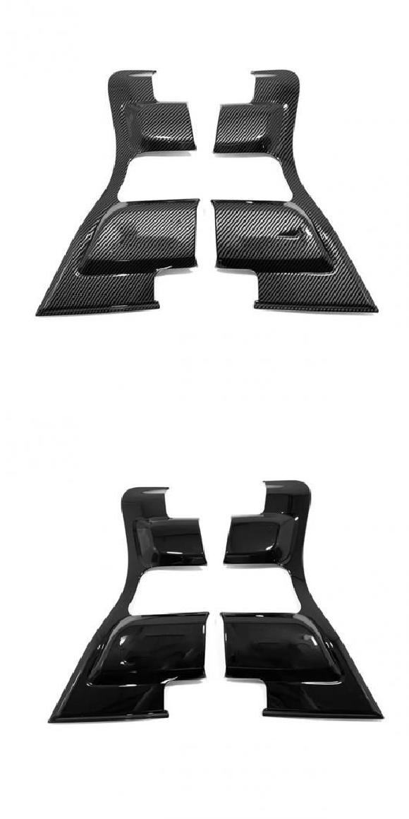 適用: トヨタ ランドクルーザー プラド FJ150 FJ 150 2014-2016 2017 ABS リア ABS カーボンファイバー・ABS ブラック SR-AA-0342