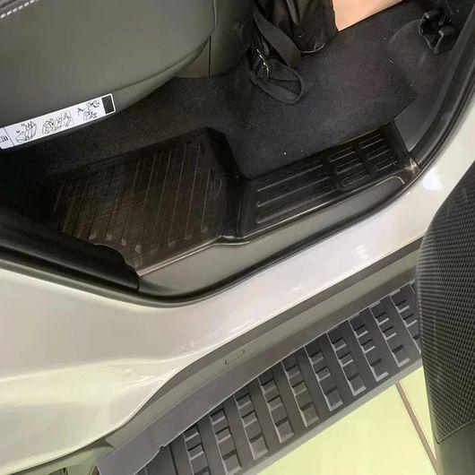 適用: トヨタ ランドクルーザー 250 プラド LC250 2024 2025 インナー ドア シル スカッフ プレート スチール カーボンファイバー SR-AA-0380_1