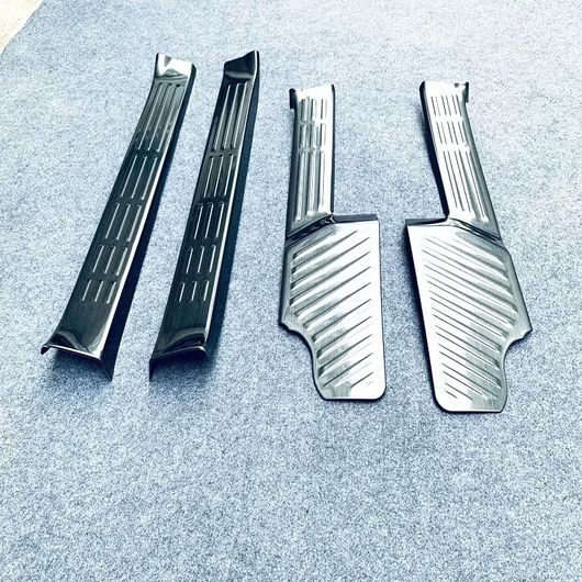 適用: トヨタ ランドクルーザー 250 プラド LC250 2024 2025 インナー ドア シル スカッフ プレート スチール カーボンファイバー SR-AA-0380_3