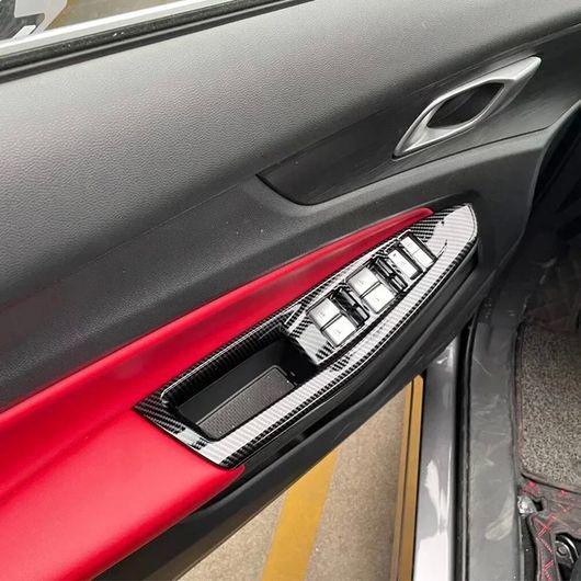 適用: 長安汽車 CS55 プラス 2022 2023 ABS カーボンファイバー ギア シフト パネル ウインドウ スイッチ インナー ドア ハンドル SR-AA-0397_3