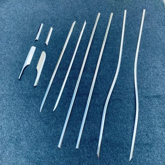 適用: トヨタ ランドクルーザー 250 プラド LC250 2024 2025 クローム ボトム ウインドウ モールディング カバー トリム ウインドウ 装飾 SR-AA-0405