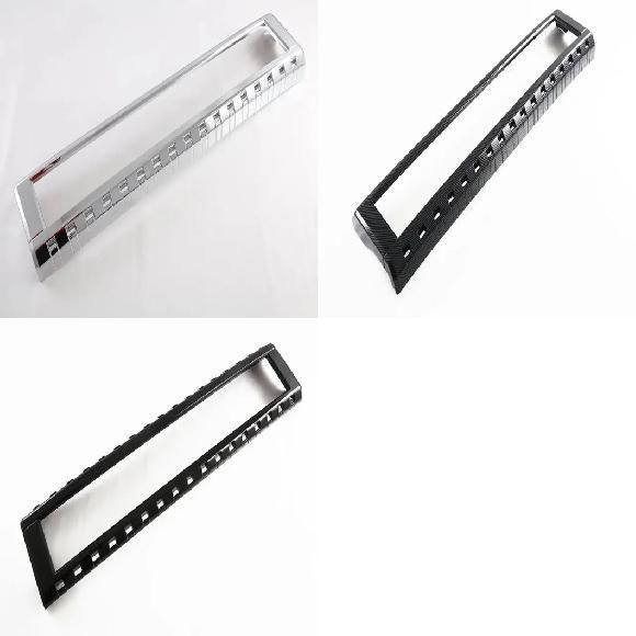 当てはめる: トヨタ 地びたクルーザー 250 プラド LC250 2024 2025 ABS 炭素衣料繊維 ABS クローム〜ABS 洋琴 黒いこと SR-AA-0447