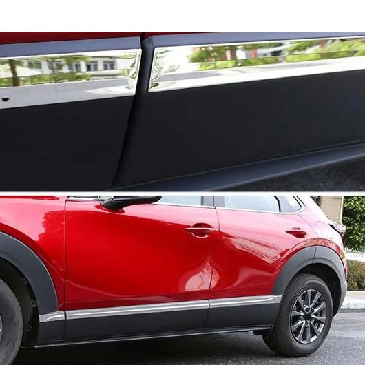 適用: マツダ CX30 CX-30 2024 クローム ステンレス スチール ボディ サイド ドア モールディング カバー トリム エクステリア アクセサリー SR-AA-0482_3