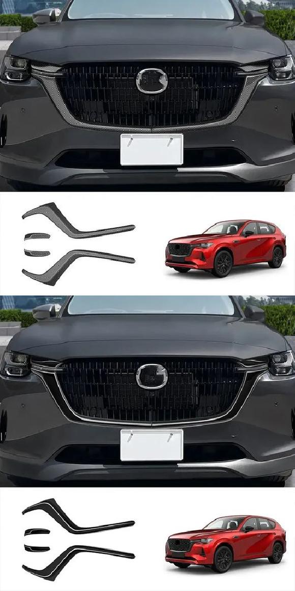 適用: マツダ CX60 CX 60 2022 2023 2024 ABS ブラック フロント バンパー ABS カーボンファイバー・ABS ブラック SR-AA-0553の通販は 29,963円