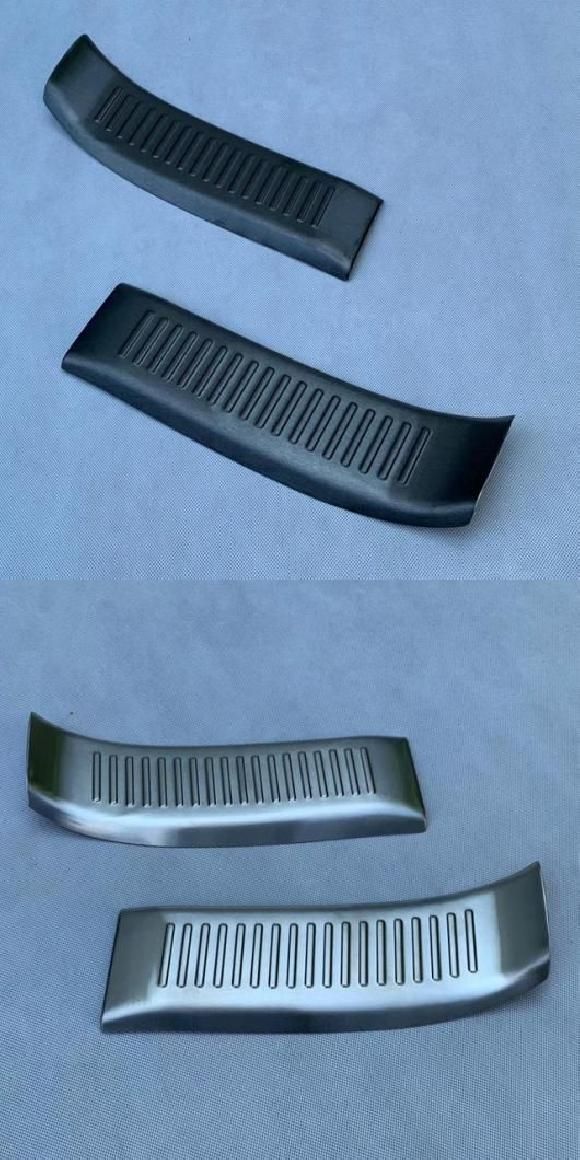 ステンレス インナー リア トランク バンパー カバー トリム テールゲート ドア シル ブラック チタン・シルバー カラー SR-AA-0742の通販は